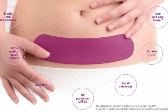 scarban c-section silicone sheet